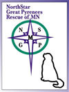 NorthStar Great Pyrenees Rescue of MN Logo