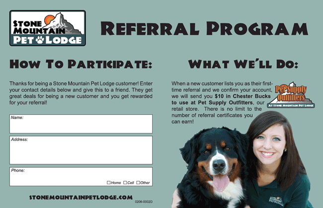 New Customer Specials / Referral Program Flyer